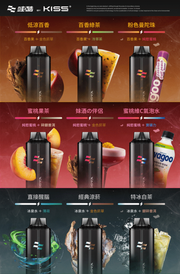 迪拜爆款【WAGOO❣️哇酷拋棄式6500口❣️】by KIS5 的高端品牌 【滿10送1】